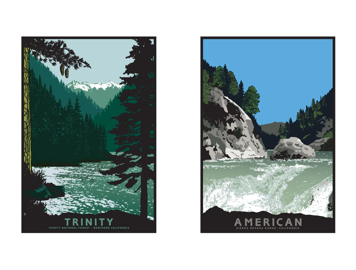 Trinity & American Rivers