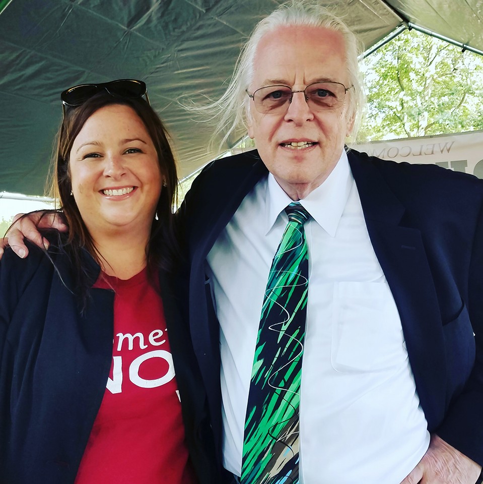 Beth with Keith Stroup, founder of NORML at the Boston Freedom Rally, 2016