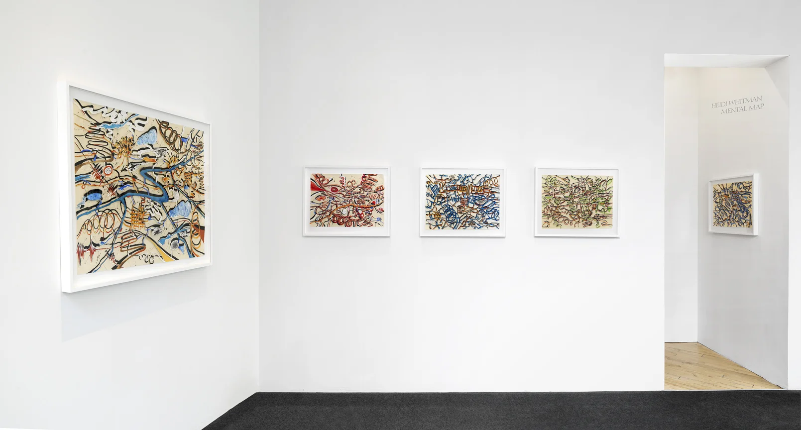 Mental Map installation at Carroll and Sons Gallery 2017