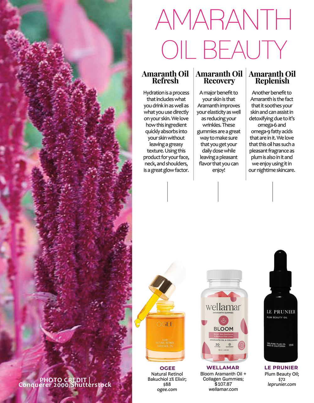 Amaranth Oil For Acne