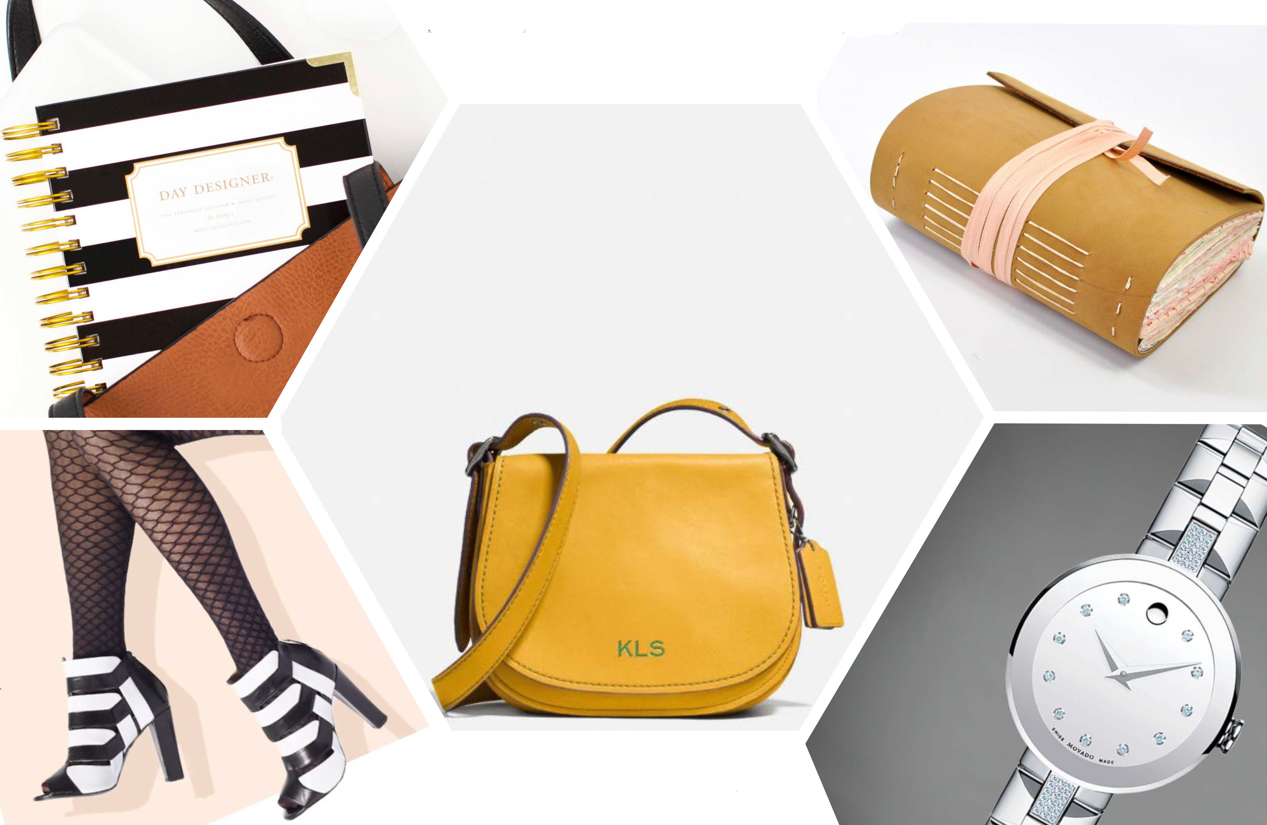 | Flagship Collection DAY DESIGNER | Cherry Blossom Handmade Leather Books JENNIBICK | Saddle Bag with Storypatch + Monogram COACH | Dawn DELMAN | Sapphire MOVADO |