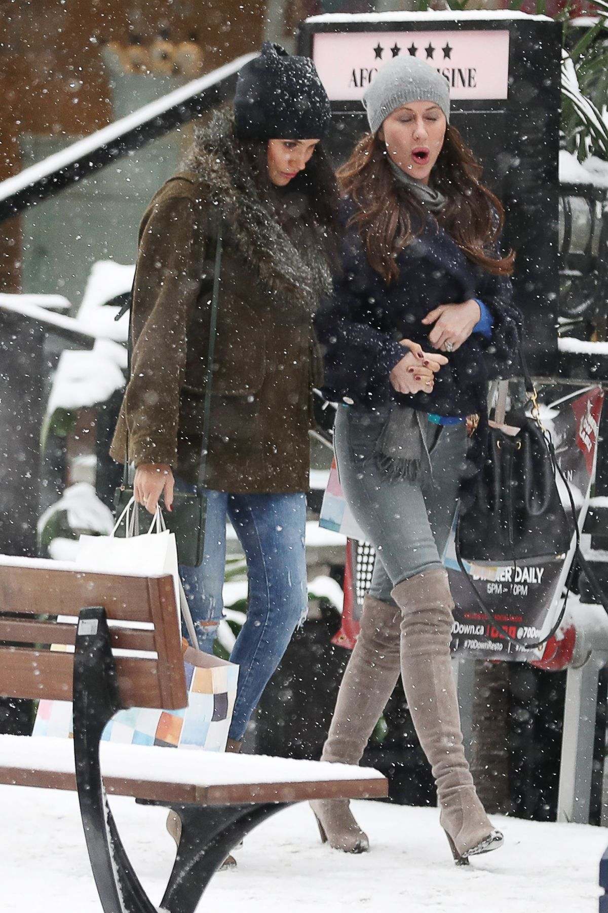 USA SUITS' Star Meghan Markle in Canada with a friend on 12.15.16