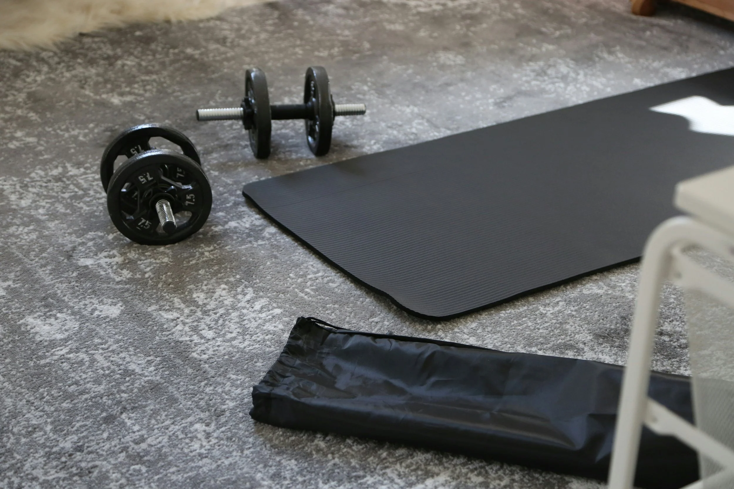 An exercise mat