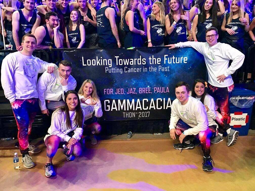 Penn State Brothers and their THON 2017 partners, the women of ΓΦΒ (Gamma Phi Beta).