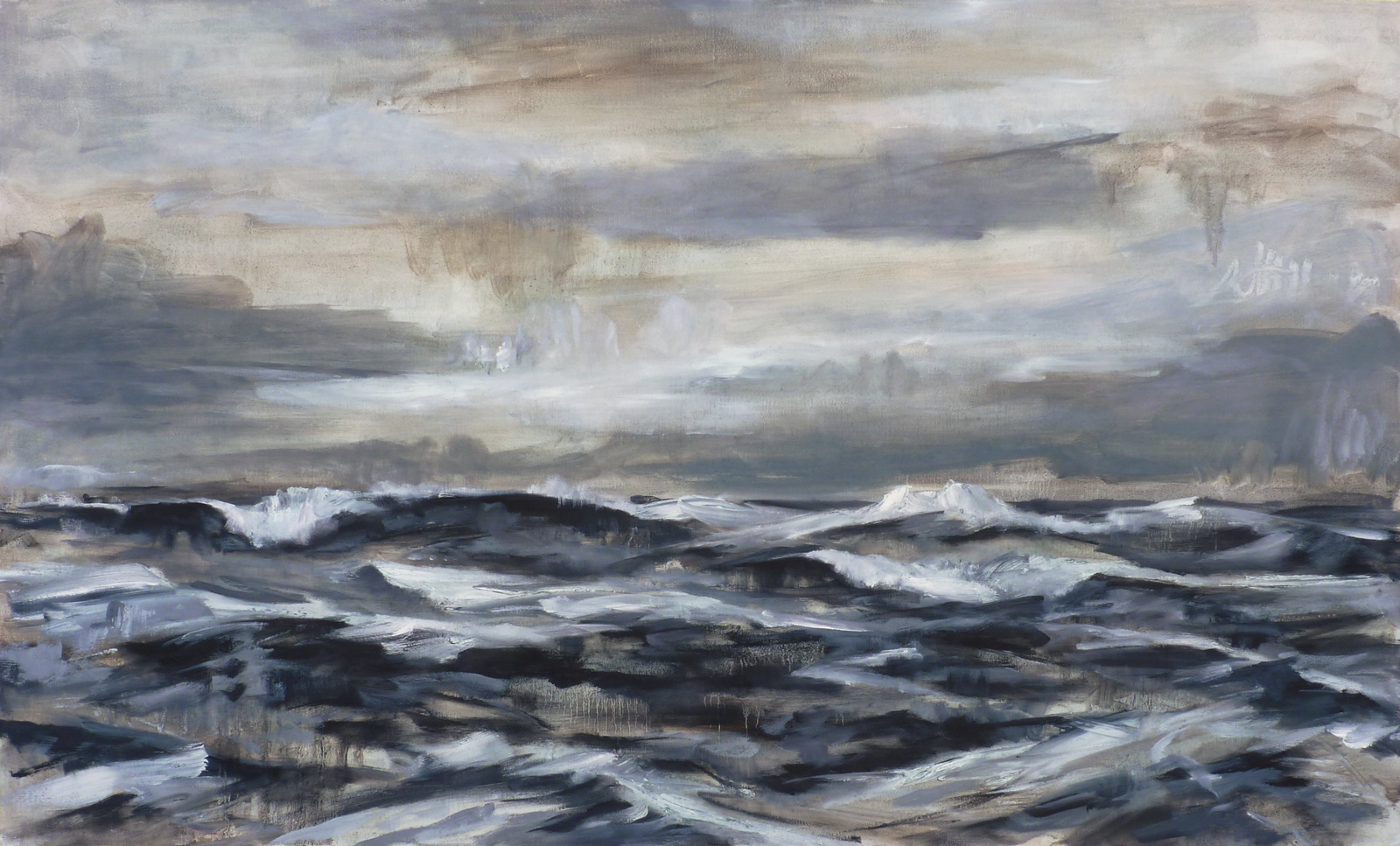 Then I Turned , 2017. Oil on canvas. 36 x 60 inches