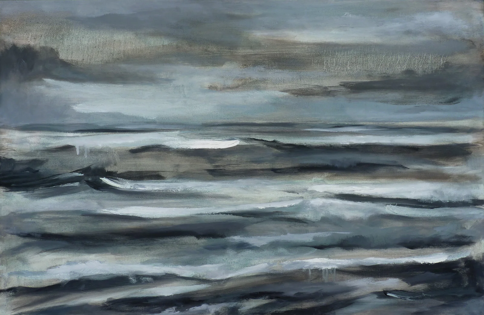 The Final Day II , 2017. Oil on canvas. 24x36 inches (61 x 91.4 cm)