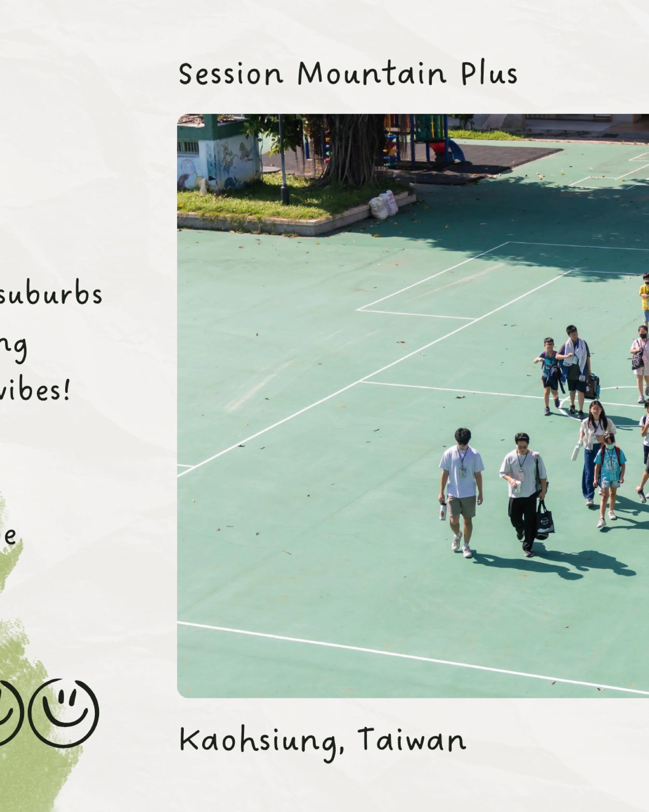 Located in the suburbs of Kaohsiung, Dashu Elementary is surrounded by towering camphor trees and endless summer energy ☀️🌳With wide outdoor spaces and even a community swimming pool, Dashu is a place where learning and play naturally come together.