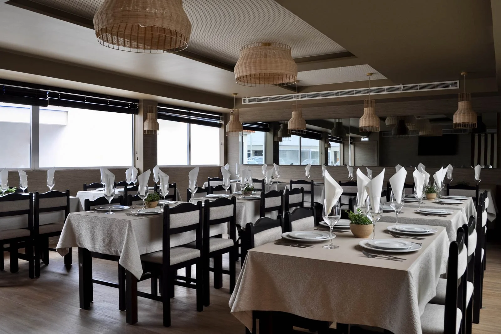 Complete author-designed restaurant dining room interiors