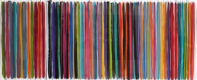 Ardolino Bands of Color 22 x 52 FR 35 x 65 Framed.jpg
