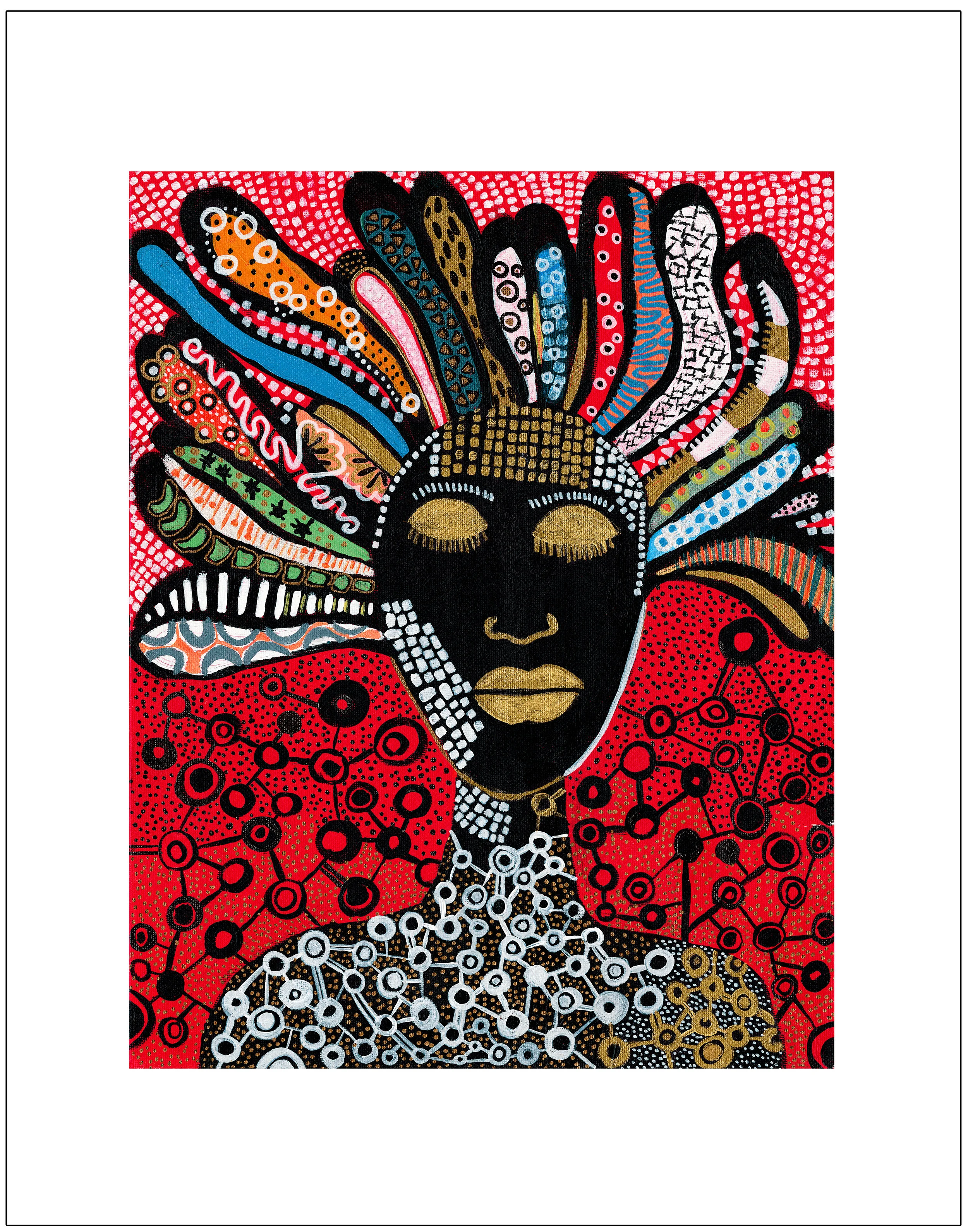 Lady Pattern Poster Print.jpg