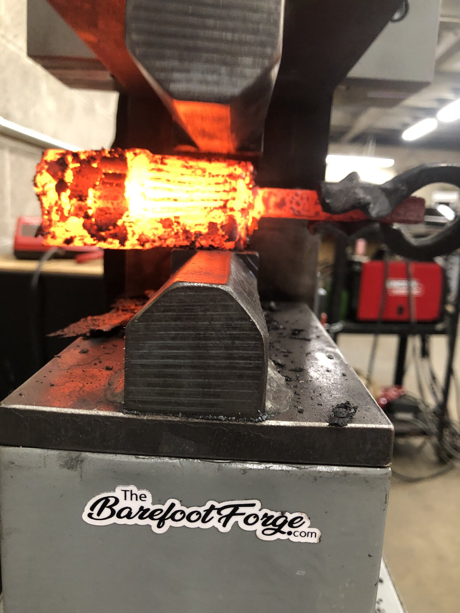 V2 All Stainless Damascus Ring — The Barefoot Forge