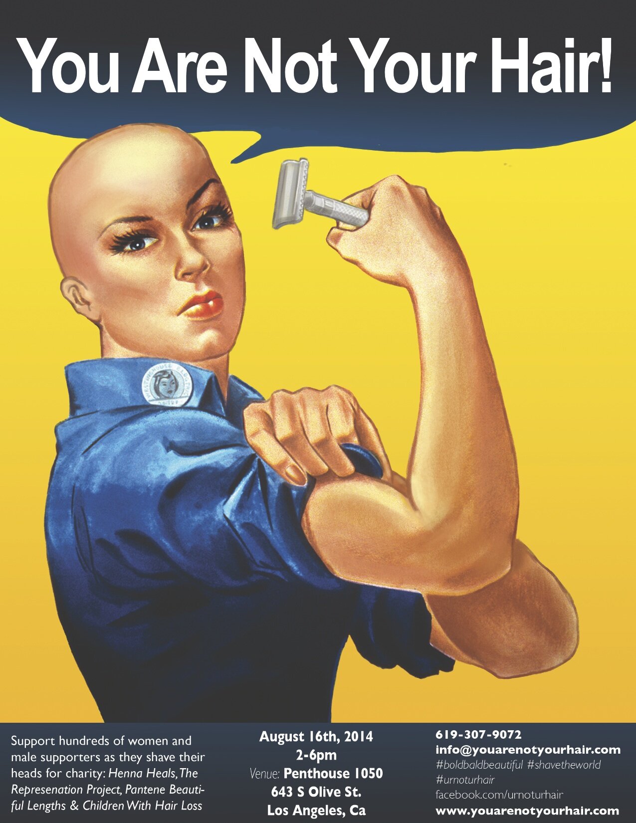 Rosie The Riveter - You Are Not Your Hair Flier .jpg
