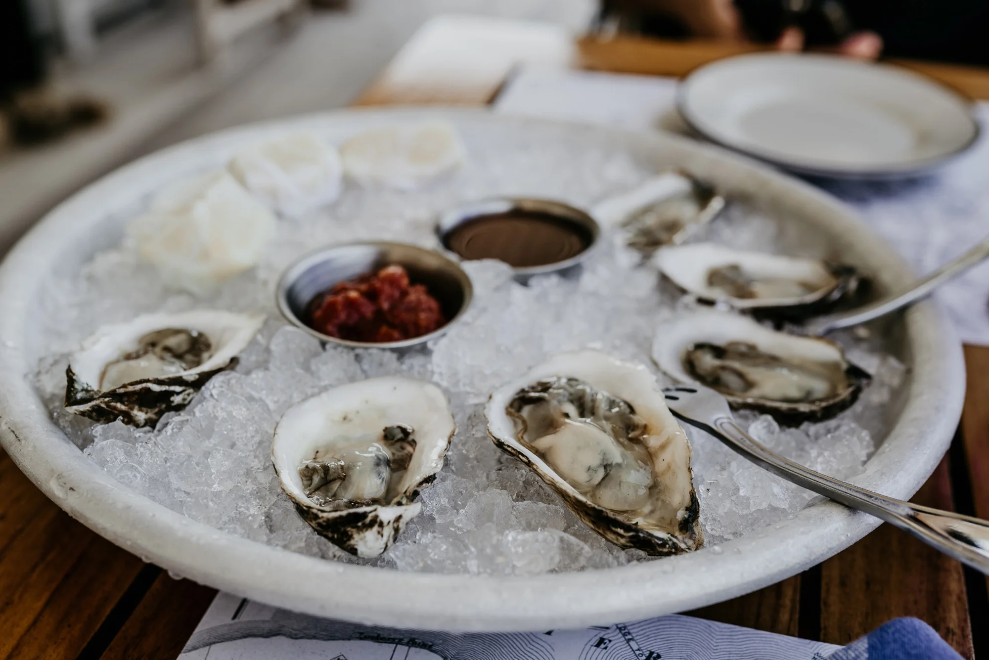 Fresh oysters from our pristine waterways