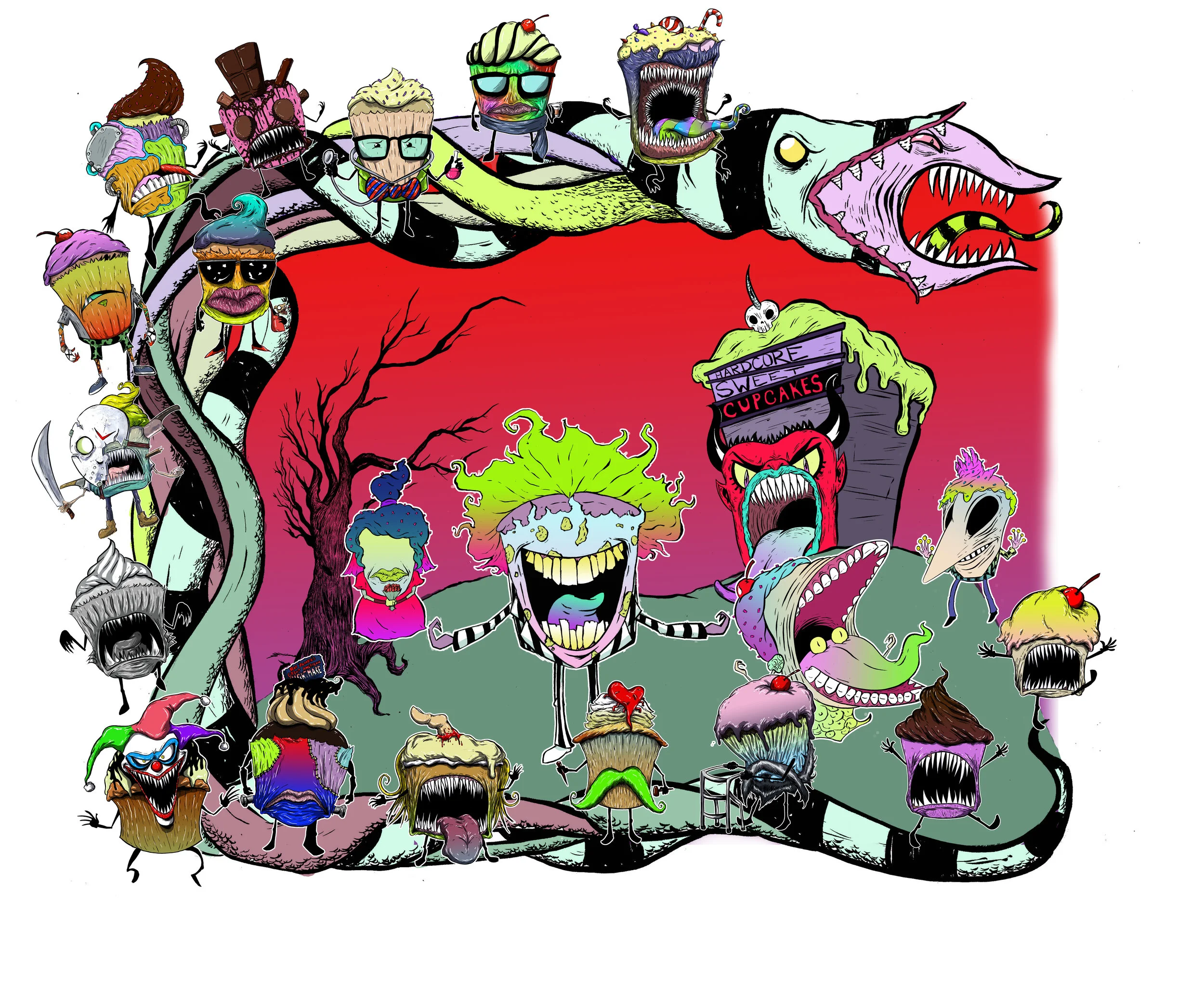 Hardcore Sweet Mural Design