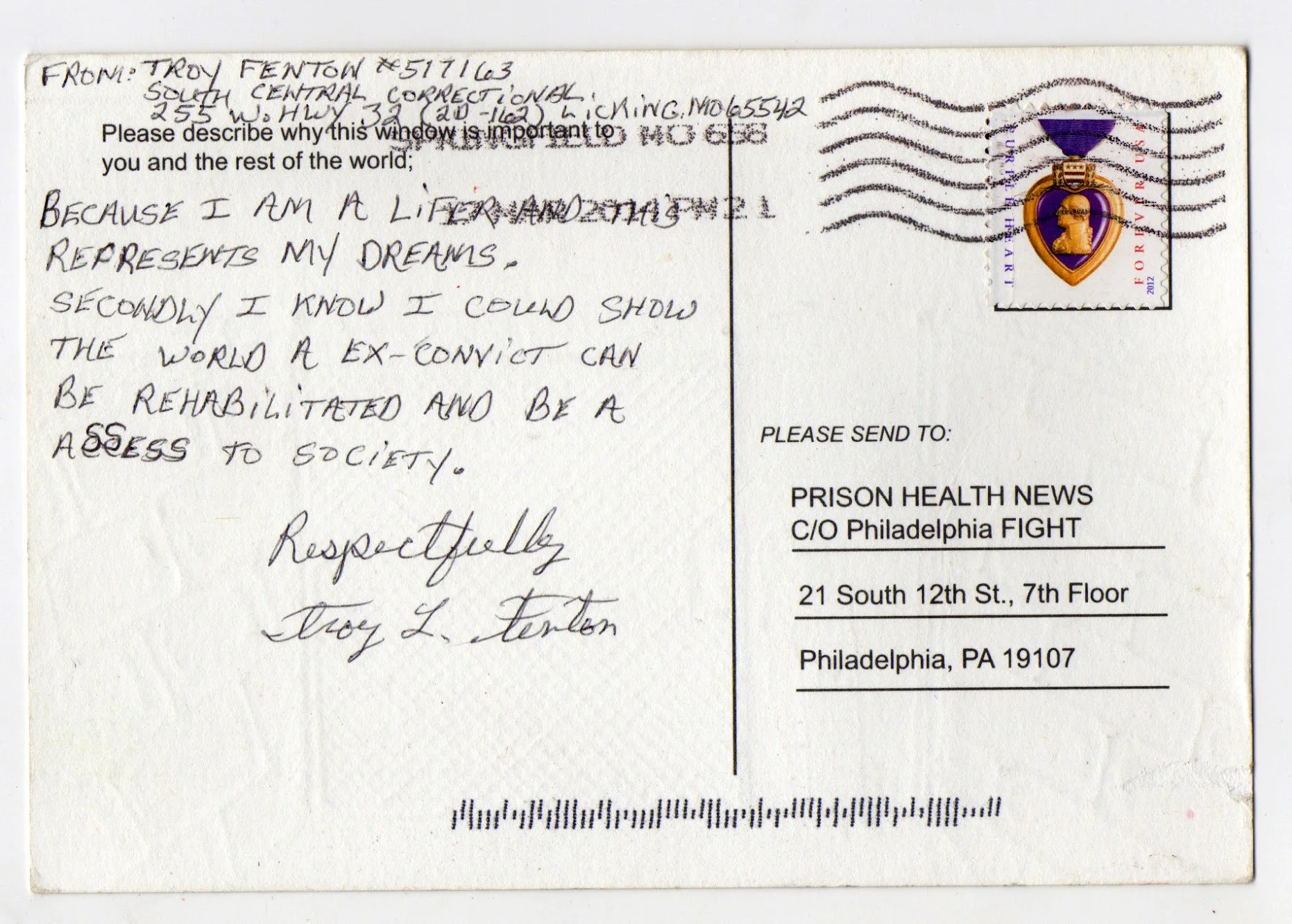 from Postcards From Prison