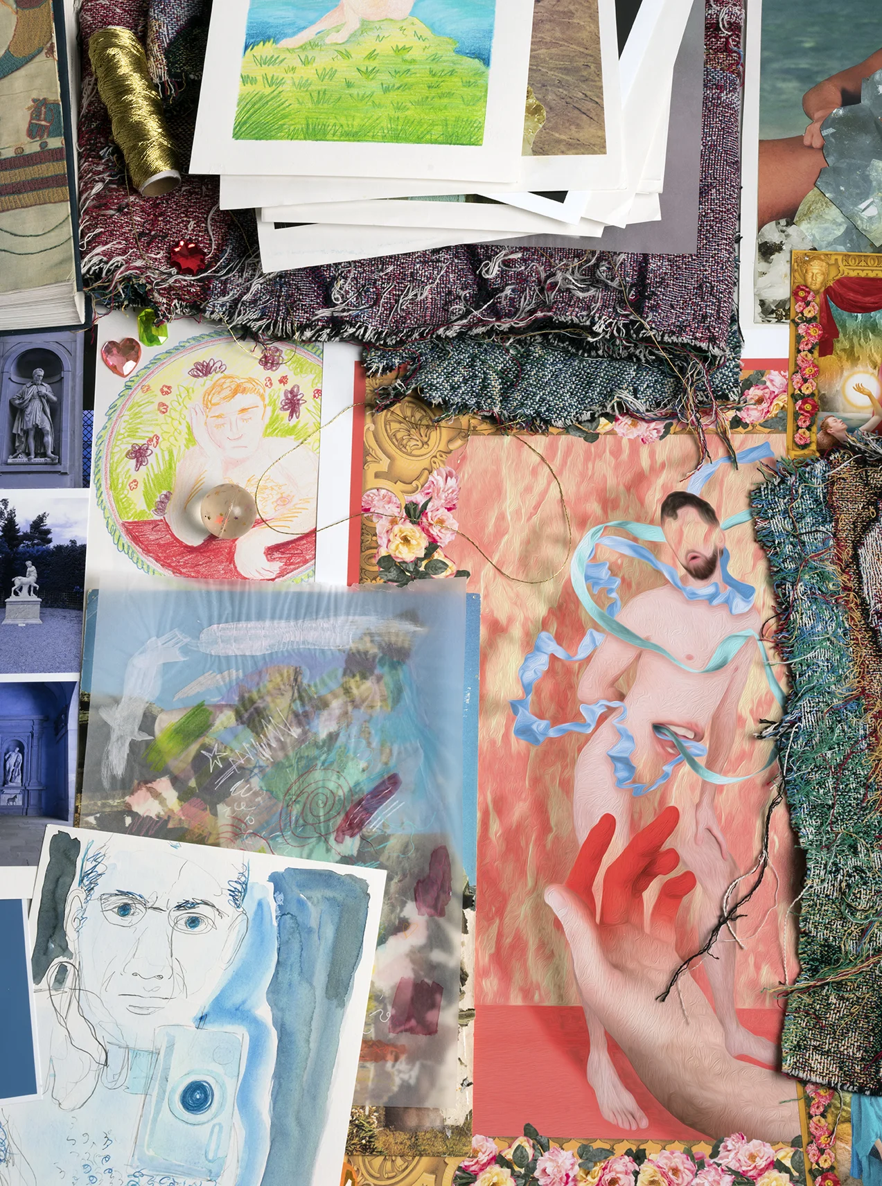 Studio view, current work