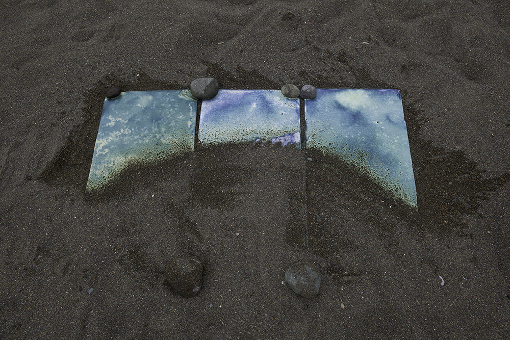 Documentation of works in progress in the landscape