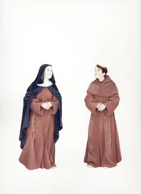 Self-Portrait as a Nun or a Monk, circa 1250 , 2010, from The Handsome and the Holy