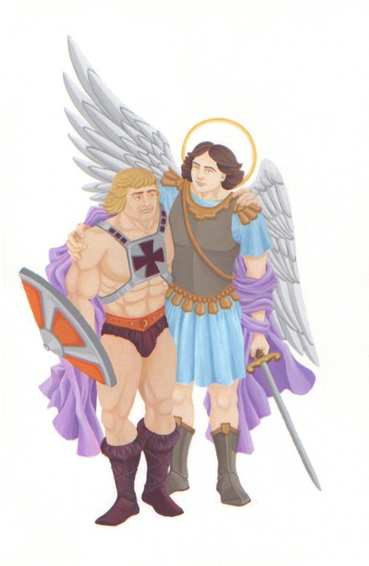 He-Man and St. Michael Find They Have a Lot in Common , 2008, from The Handsome and the Holy