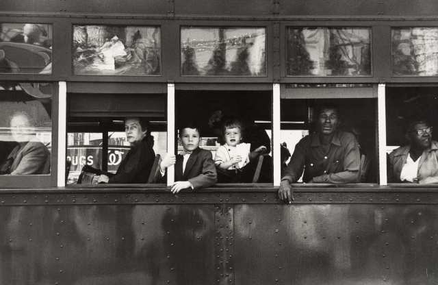 Robert Frank. (1955). Trolley, New Orleans from the series The Americans .
