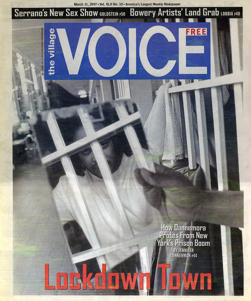   The Village Voice  cover. Meg Handler, Photo Editor.&nbsp;Photograph by Andrew Lichtenstein 