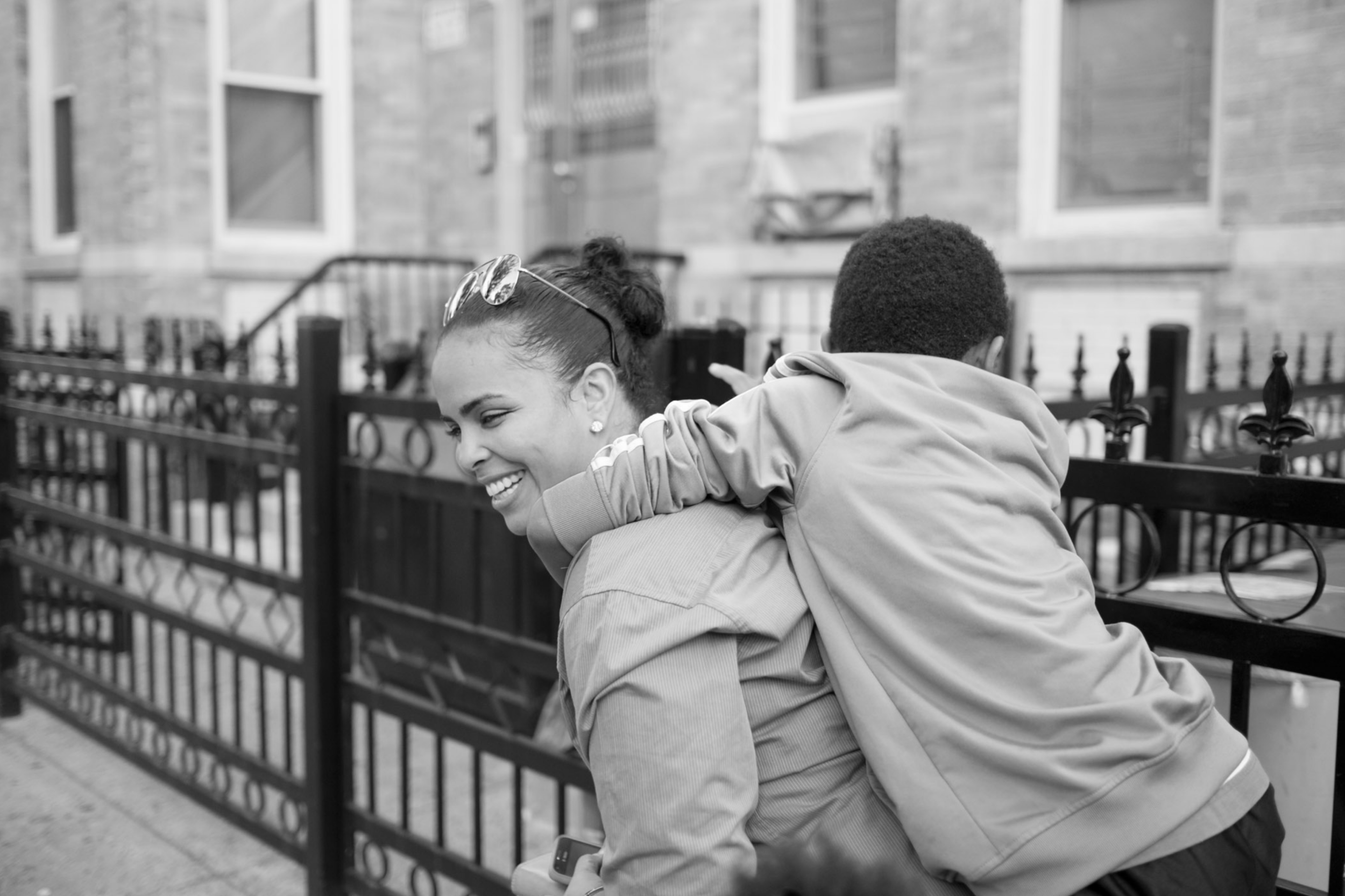 Evelyn, who served 17 years, with the son of her domestic partner. Long Island City, NY (2014) “I met my partner when I’d only been home for a few days. She has three kids and me not having kids, I became close to the kids and that was an extra.”
