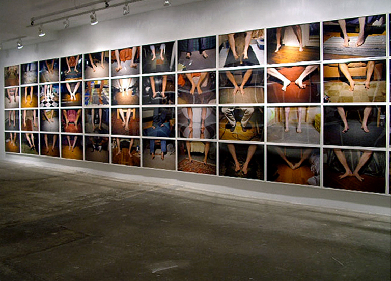 Installation view of 100 framed prints, Samson Projects, Boston, MA. chromogenic prints each- 20” x 30” 2007 