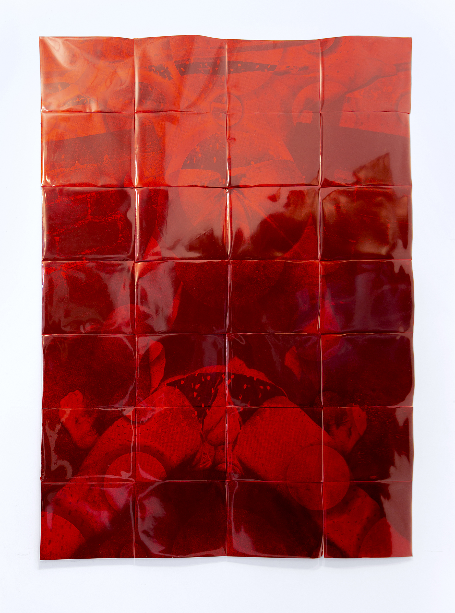   Queer Eclipse (darkroom) , silver gelatin prints, tape, acetate, 77” x 56”, 2018 