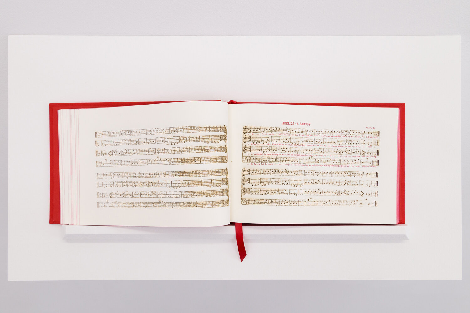  Bethany Collins,  America: A Hymnal , 2017, book with 100 laser cut leaves, 6” x 9” x 1”, edition of 25. Photo courtesy of the Artist and PATRON Gallery, Chicago 