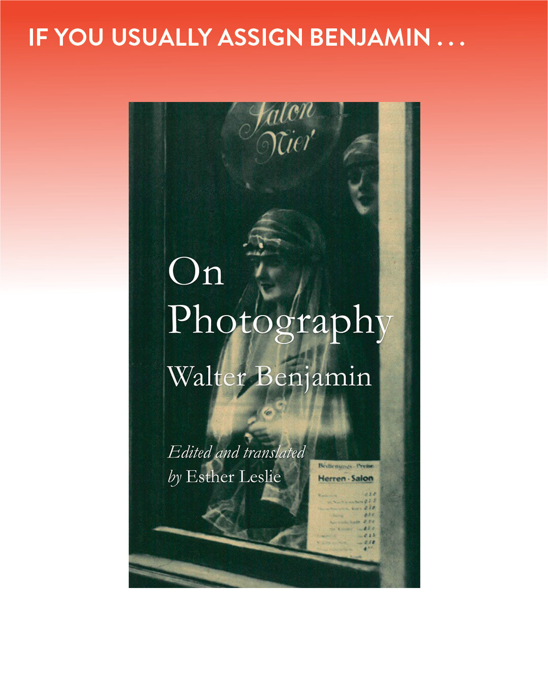 Topics include: epistemology and photography, image versus object, truth and photography, signified and signifier, photography and sociality