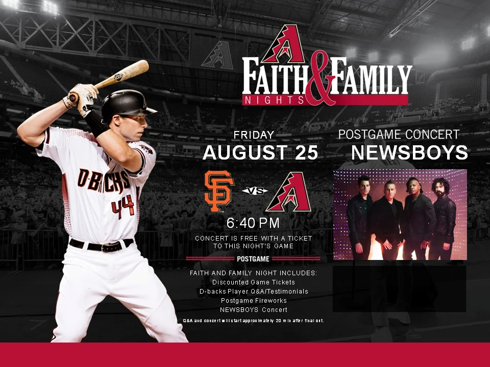 DBACKS FAITH & FAMILY NIGHT Game + Concert — Discovery Community Church