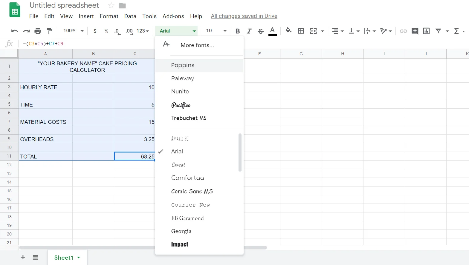 Bake This Happen — BUILD YOUR OWN CAKE PRICING CALCULATOR IN EXCEL