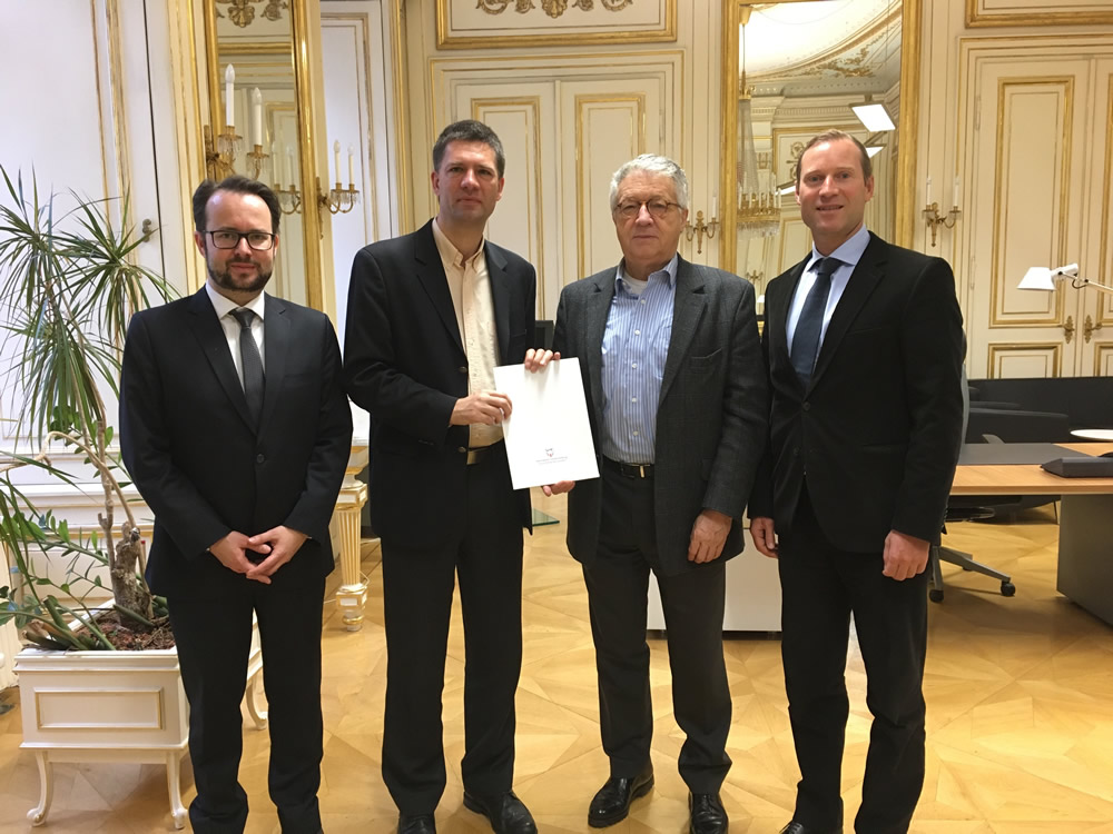 From left: Markus Schweiger, Jeroen Dewulf, Wolfgang Petritsch, Roland Hermann