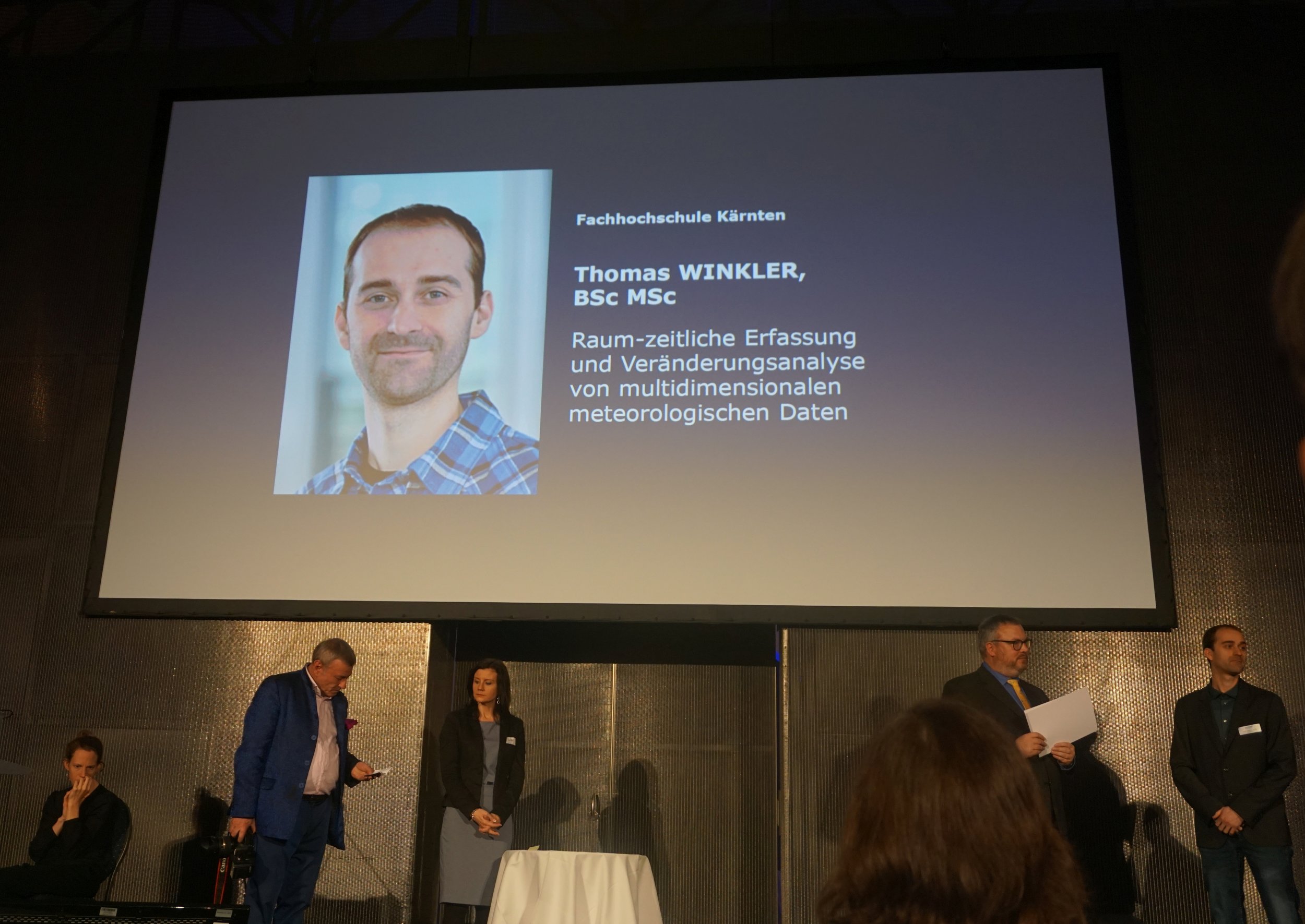 Thomas Winkler accepting the Honorary Prize