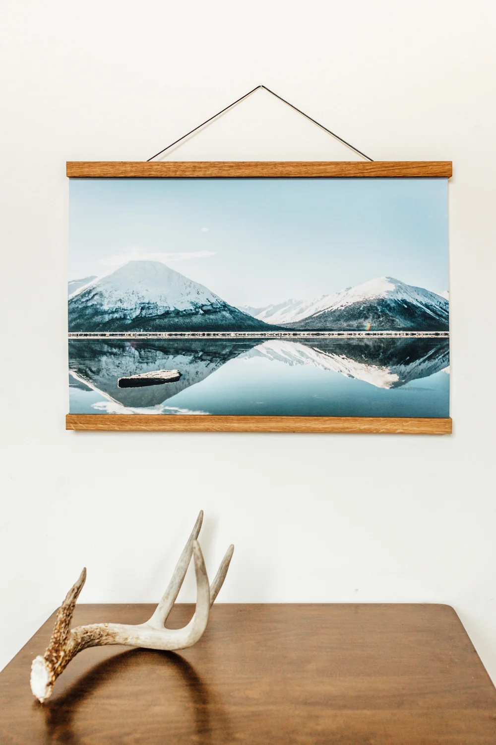 Print of Turnagain Arm in winter