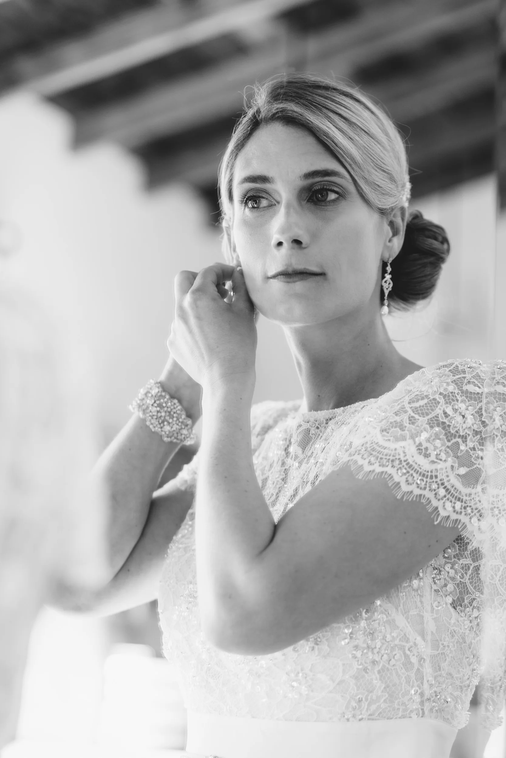Bride before ceremony