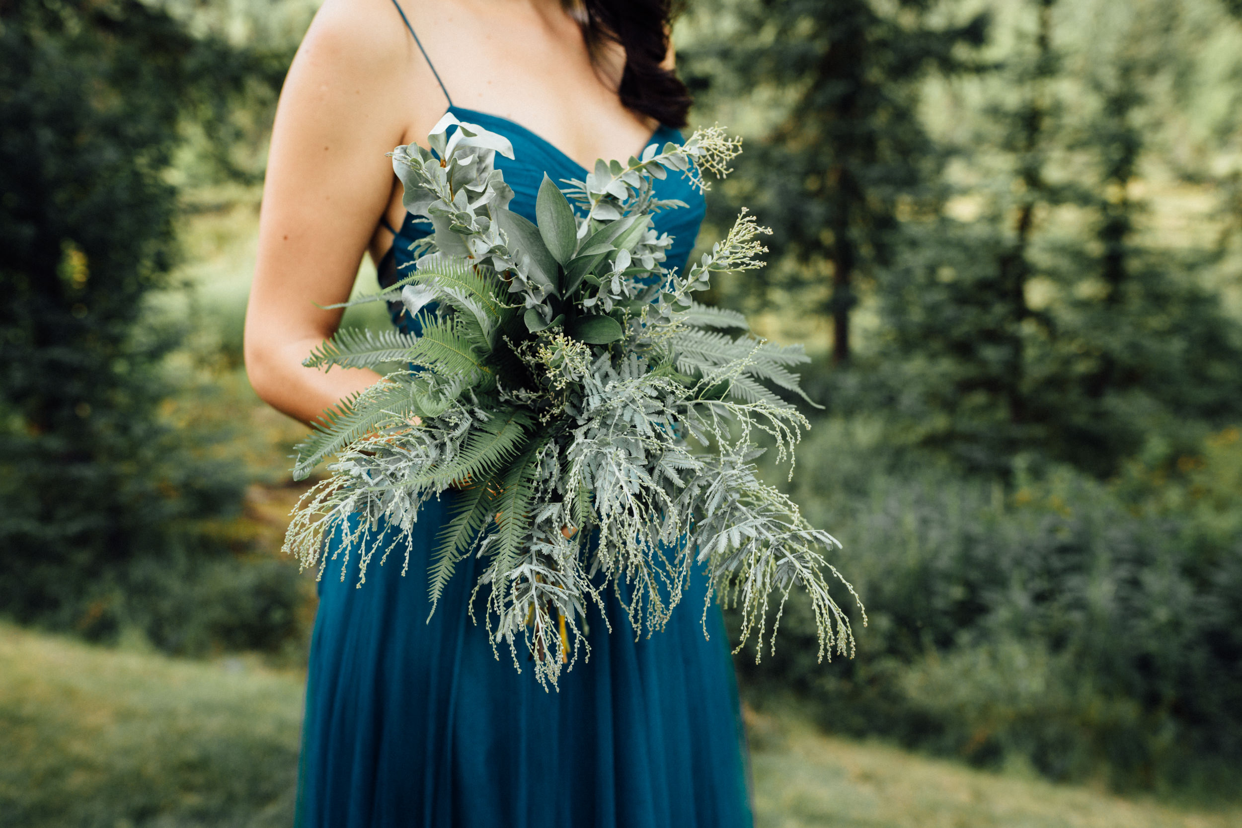 Greenery bridesmaid bouquet 