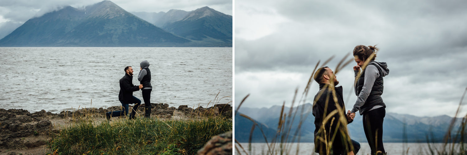 Flytographer Anchorage engagement shoot