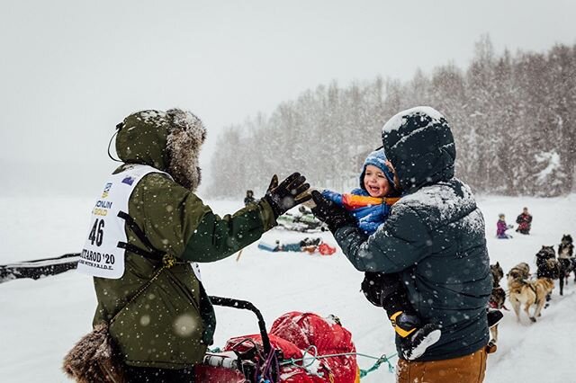 From back when we could high-five each other. #mushing #iditarod2020