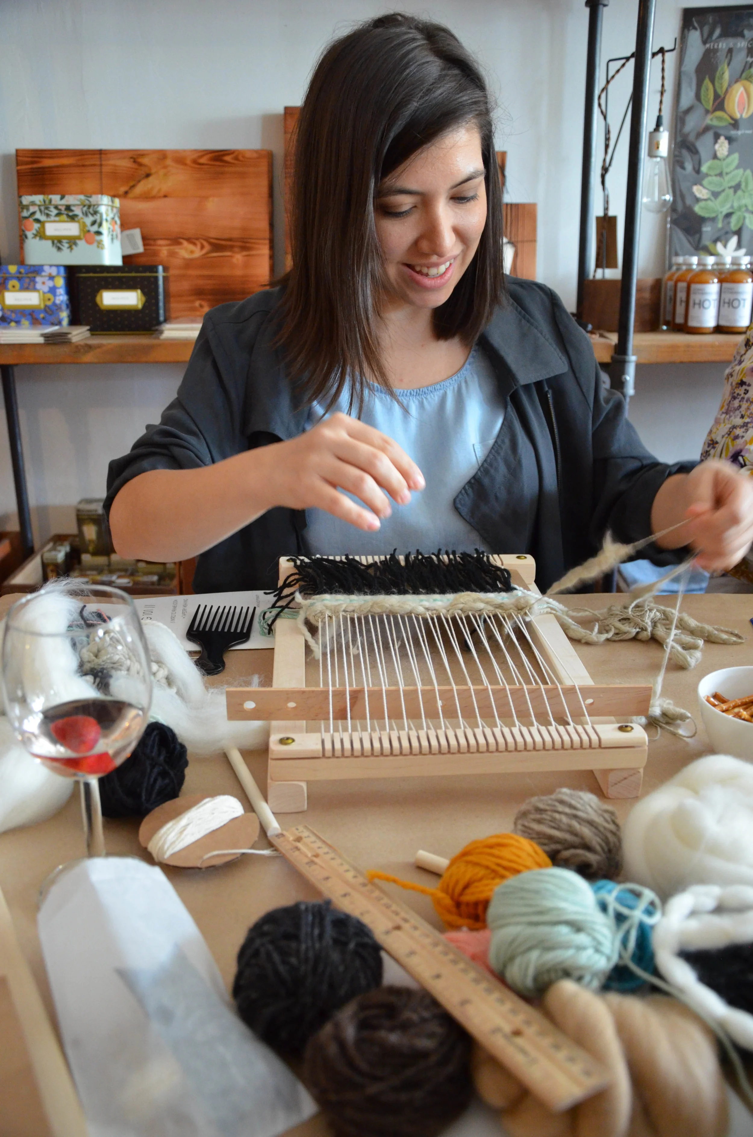 Learn to weave - beginner and intermediate weaving workshops and classes in vancouver and victoria bc with Lucy Poskitt