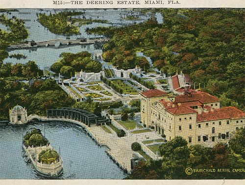 Postcard, ca. 1935 - vizcaya.org
