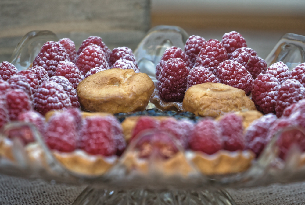 Artisinal Tartelettes With Local Organic Raspberries