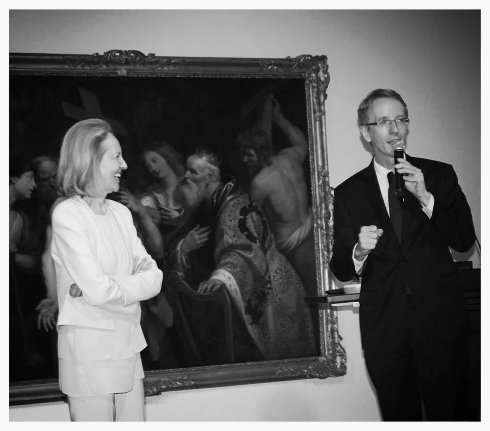 Distinguished member of the Académie Française, Mme. Dominique Bona, with Consul General of France, Philippe Letrillart. Mme. Bona gave a lecture on "De Berthe Morisot à L'academie" at The Lowe Art Museum. Thierry Isambert Culinary and Event Design served cocktails and hors d'oeuvres.