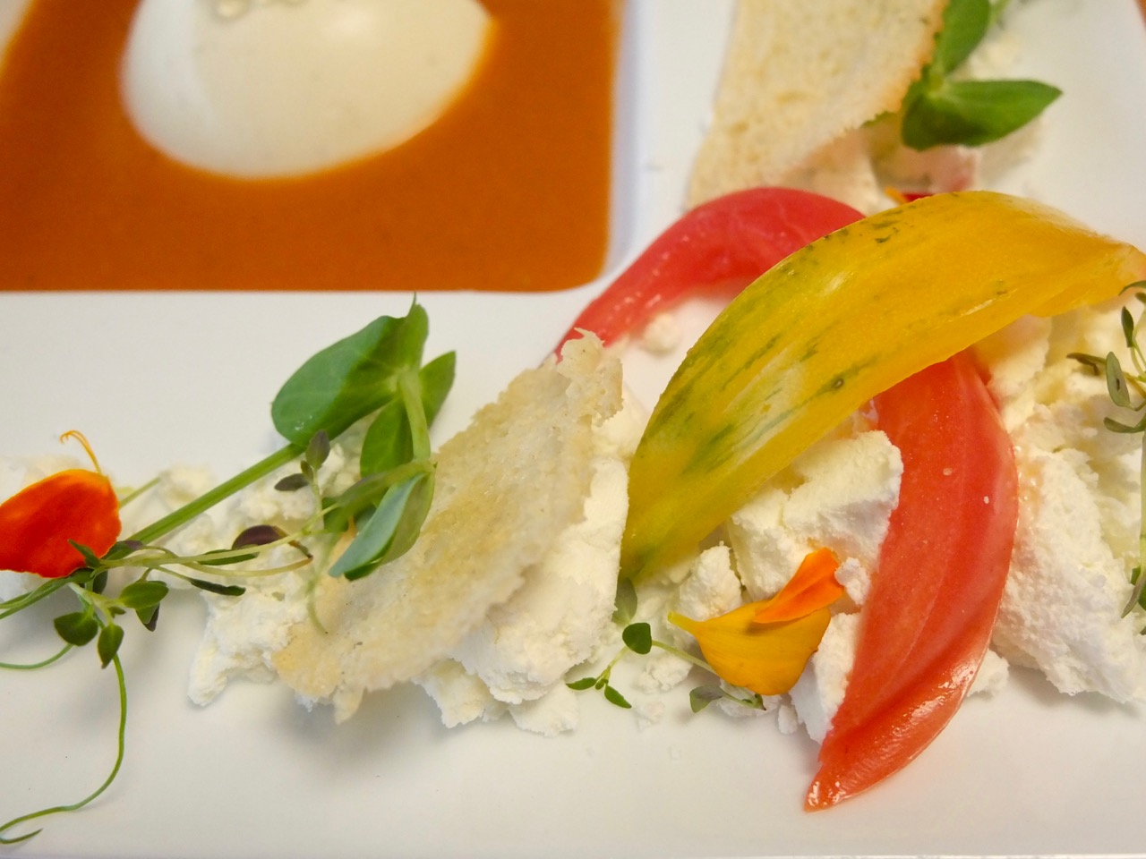 Vegetarian Appetizer: Heirloom Tomato Gazpacho