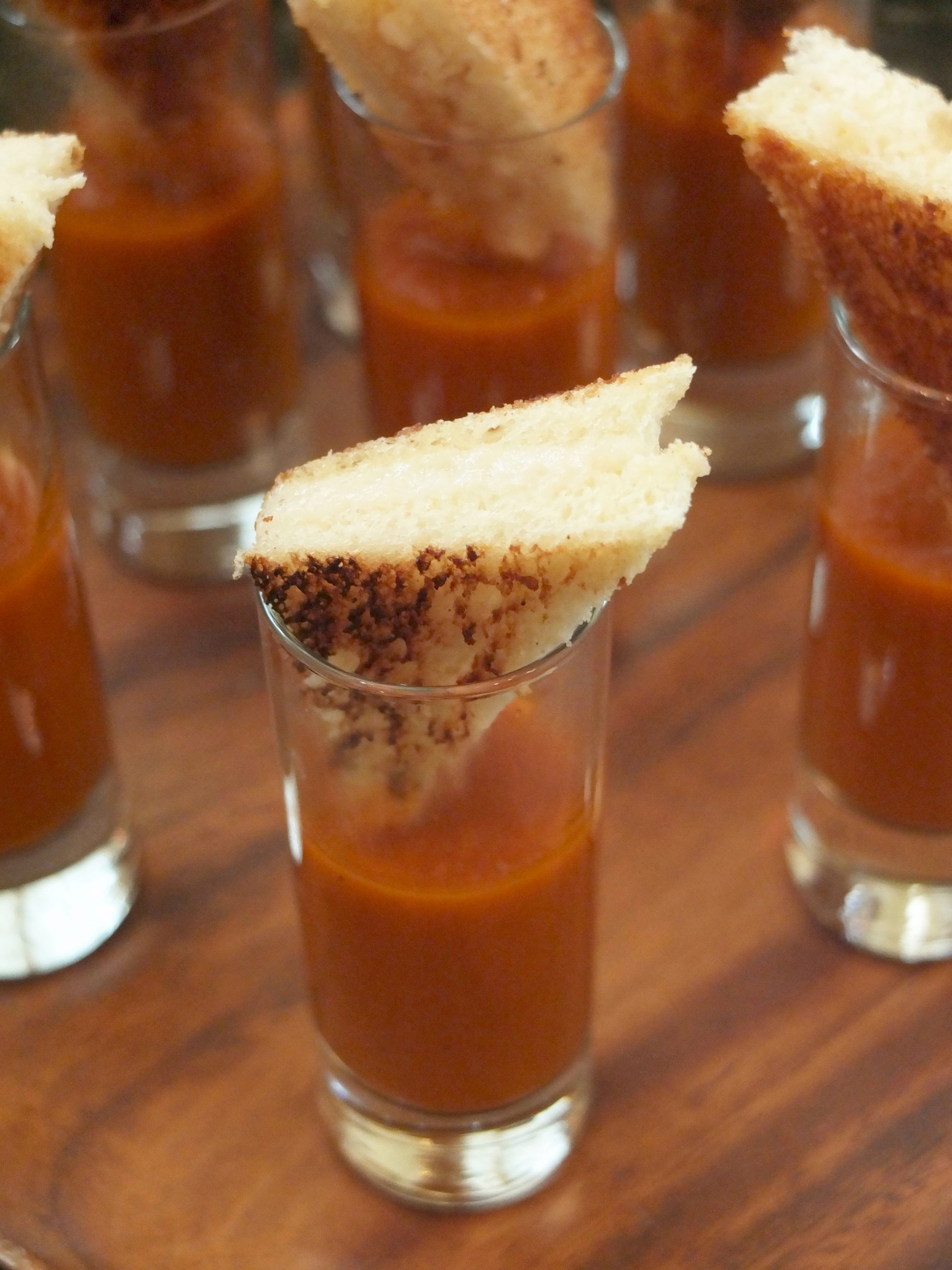 Vegan Tomato Soup Hors D'oeuvres