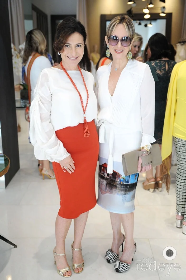 Silvia Tcherassi with Chantecler Jewelry founding family member and designer, Maria Elena Aprea