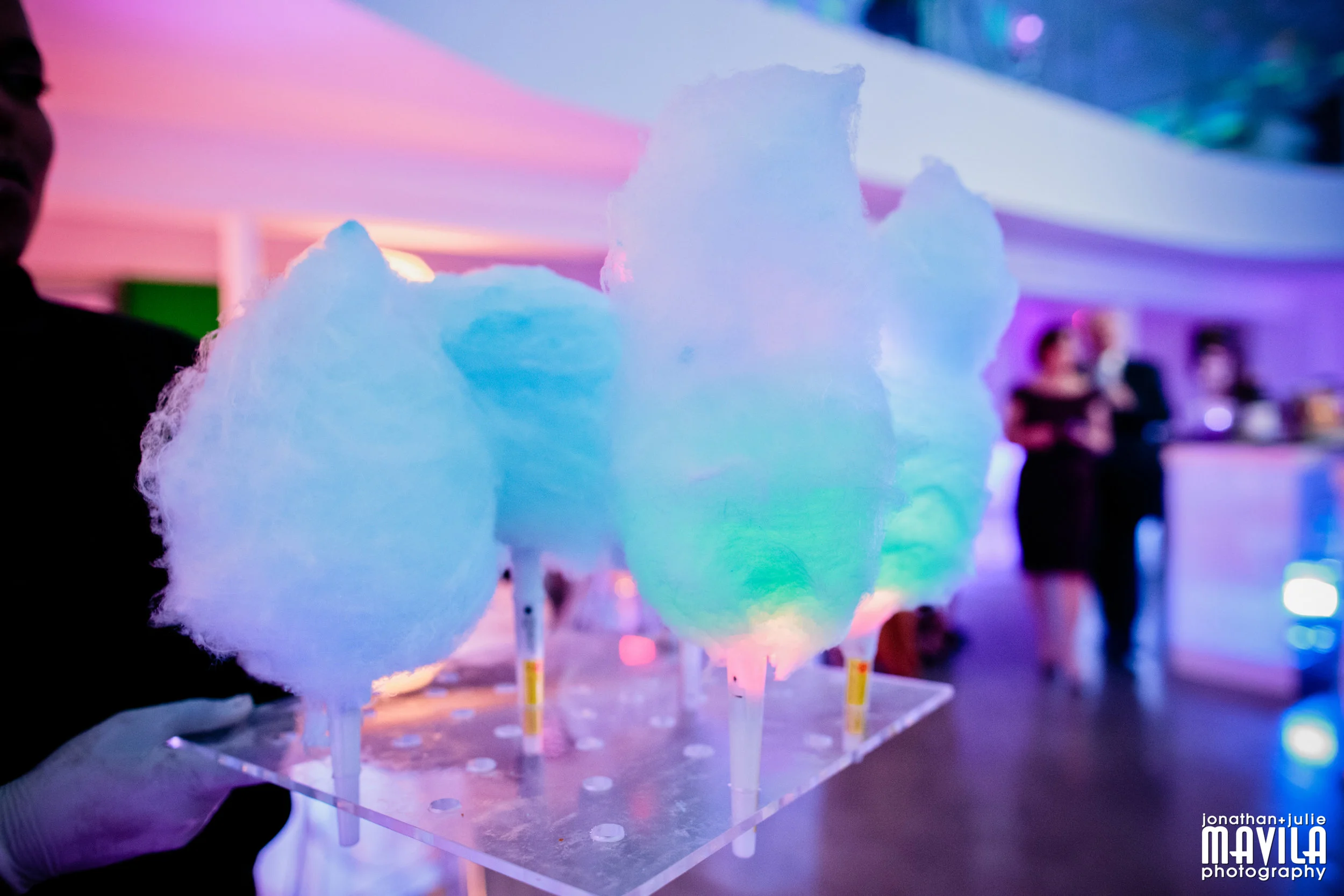 Freshly Made Purple Glow in the Dark Cotton Candy