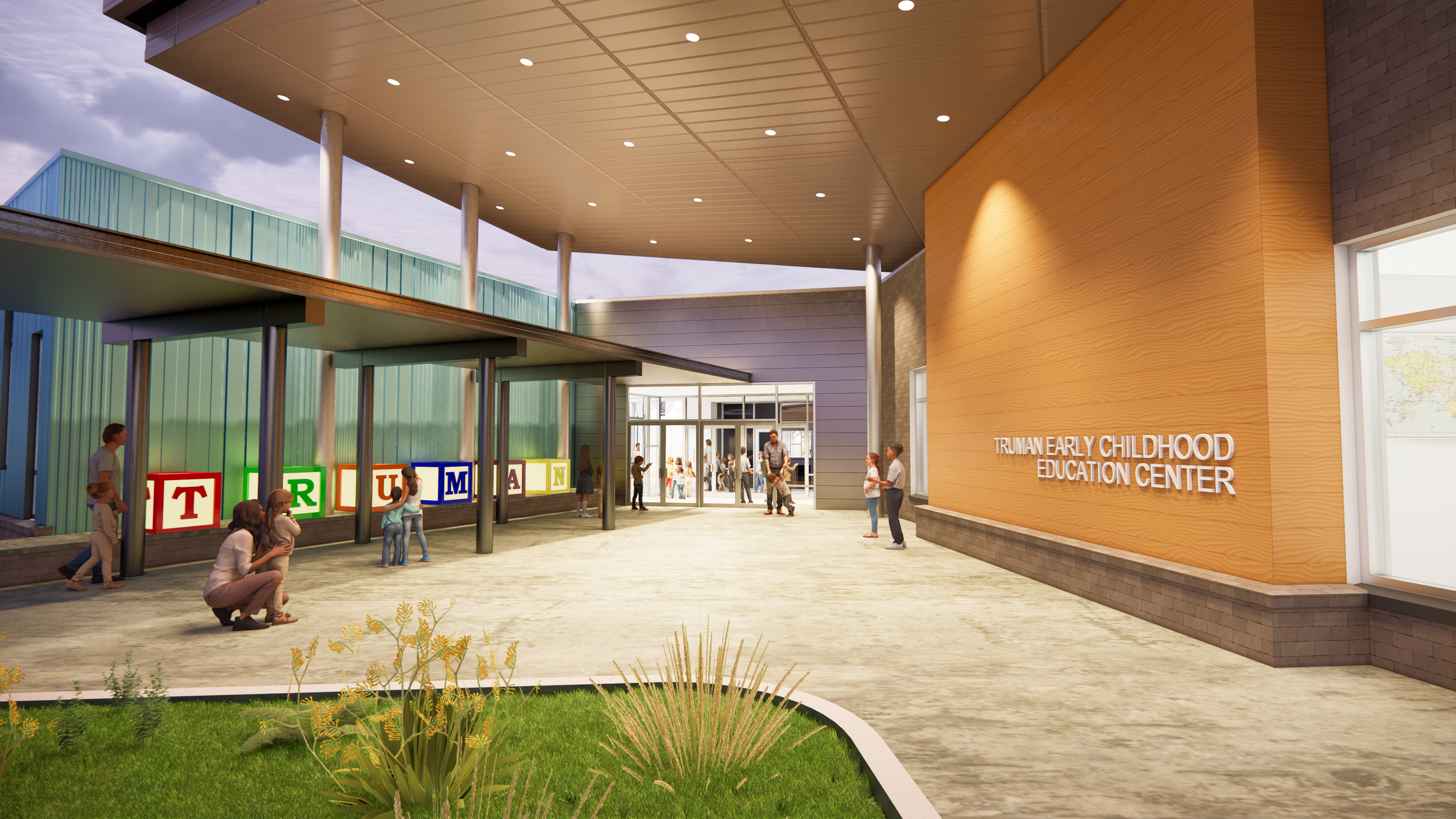 Truman ELC_Front Entry Rendering.png