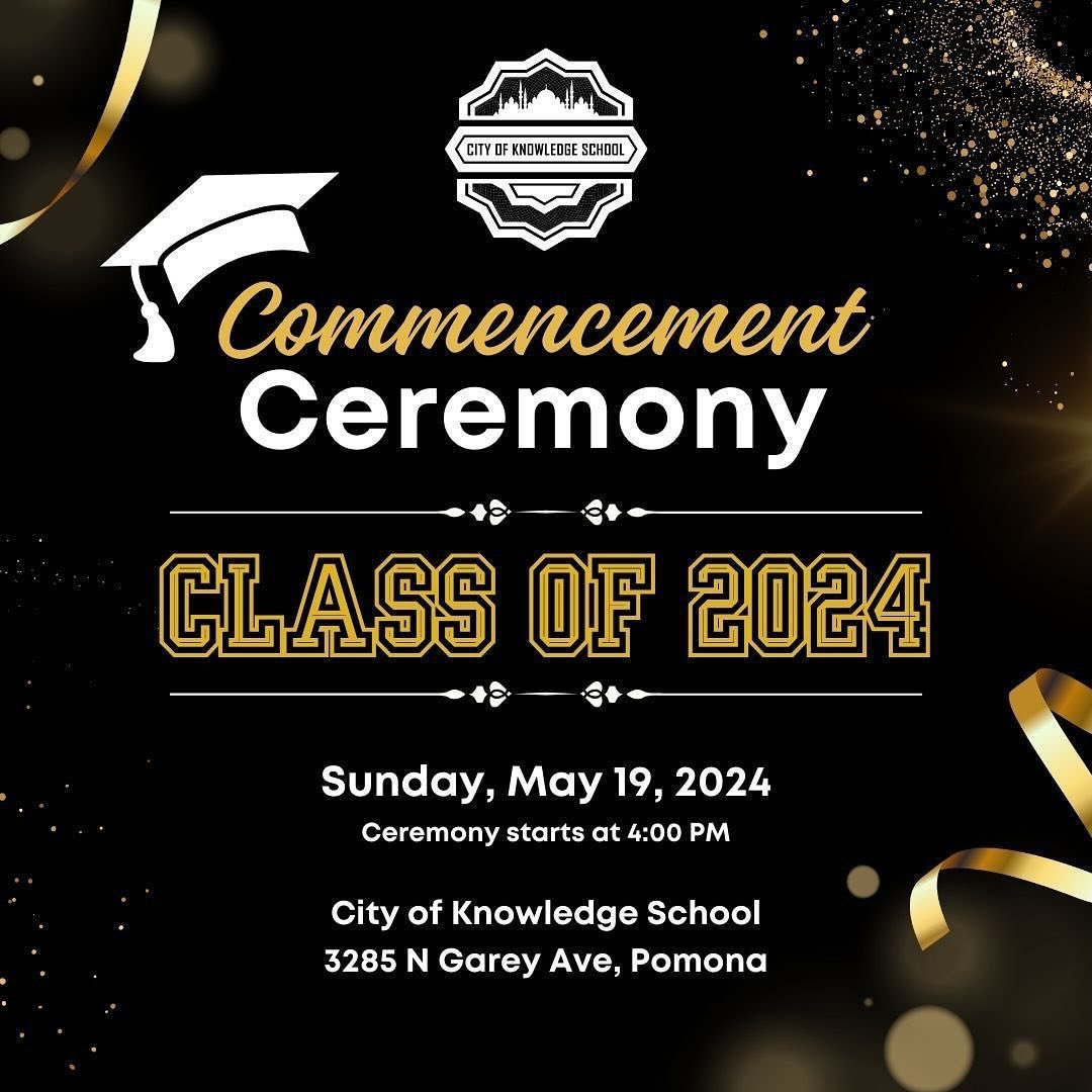 Mark the date on your calendar for our 2024 Commencement Ceremony on Sunday May 19, 2024. Join us to celebrate the 5th, 8th, and 12th grade classes of 2024, who have worked so hard and made us so proud in achieving this milestone!