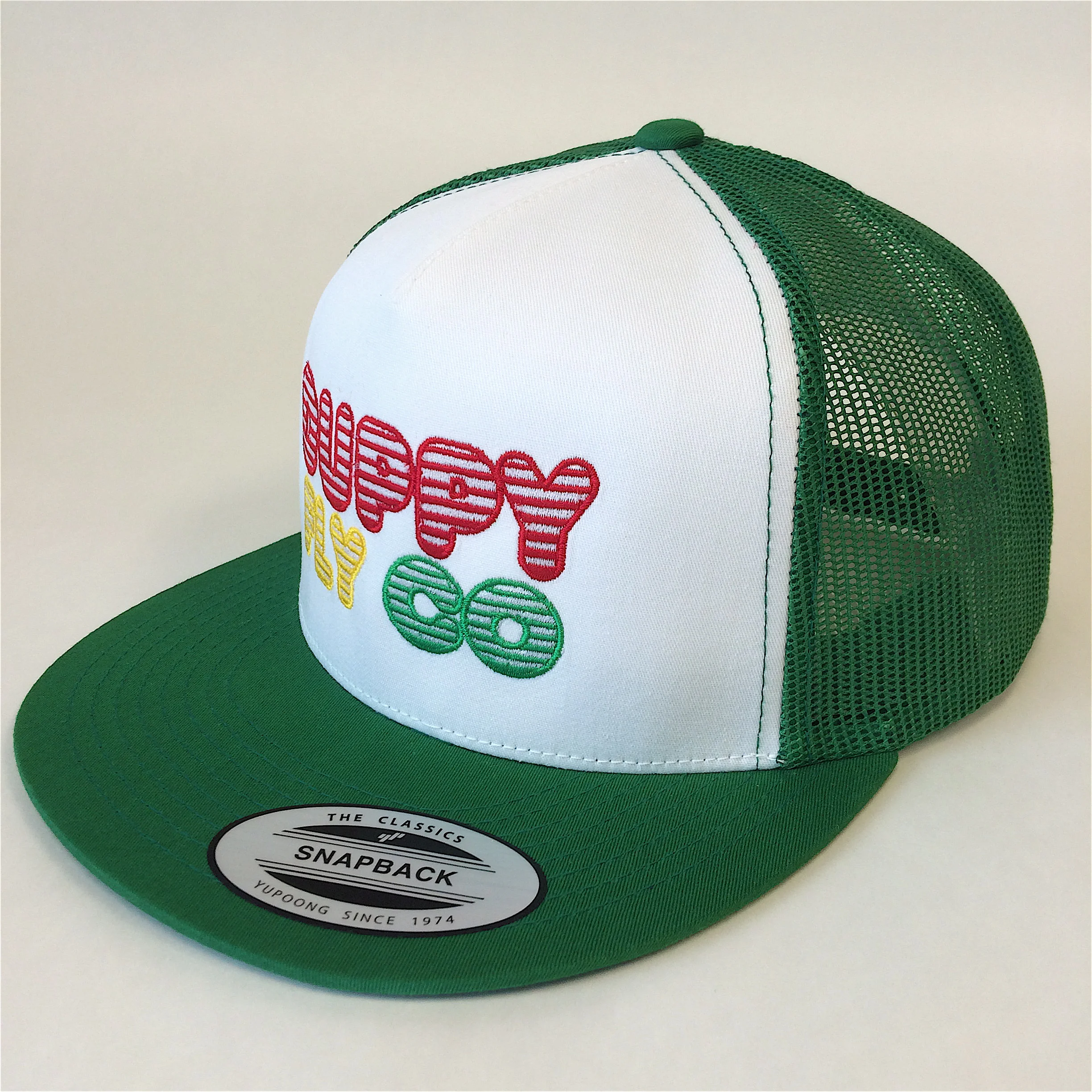 Classic Flat - White & Green